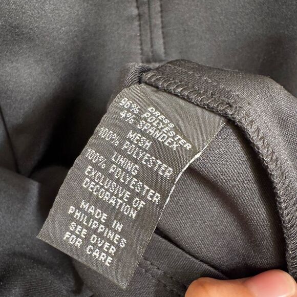 BCX Black Floral Bodycon Sheer Cap Sleeve Sheath Cocktail Party Dress Size 3 - Picture 6 of 12